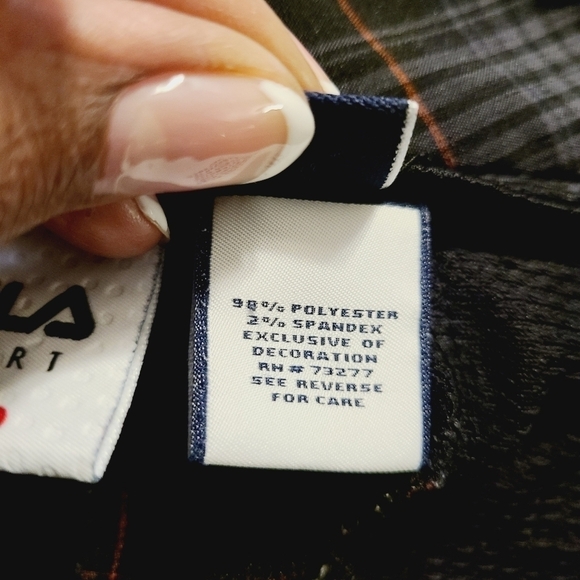 Fila Sport |  Men's Gray and Black Plaid Athleisure Golf Shorts (Waist Size 40) - Picture 5 of 12